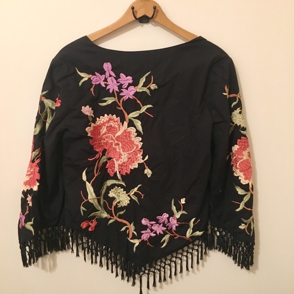 Anthropologie Odille   embroidered & fringe jacket - Picture 2 of 6